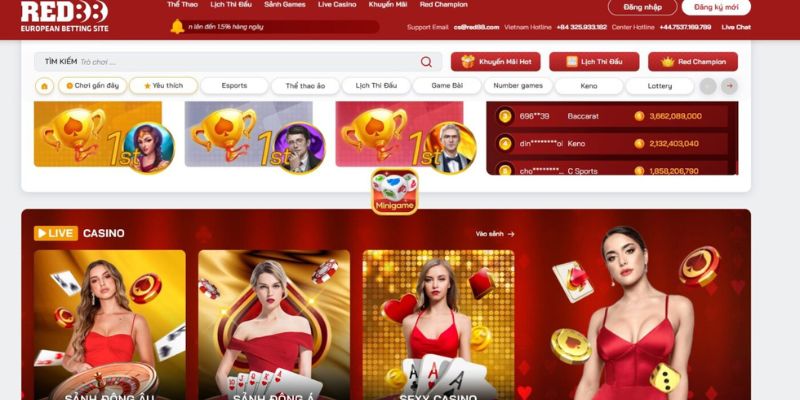 RED88 - Thế Giới Cá Cược Đẳng Cấp Thỏa Mãn Đam Mê Của Bạn 2 Khám phá kho game giải trí đa dạng tại nền tảng RED88